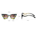 Stripe Cat Eye Sunglasses