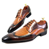 Pointed Toe Brand Leather Men Shoes