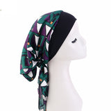 Pre-tie Printed Headscarf