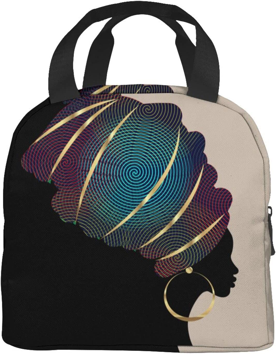Afro Tote Lunch Bag