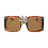 Oversized Square Diamond Vintage Sunglasses