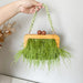 Ostrich Feather Party Clutch