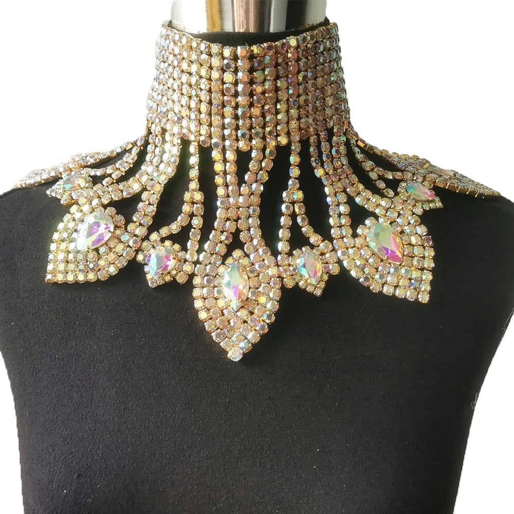 Rhinestone Retro Choker Vintage Necklace