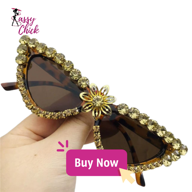 Diamond Flower Sunglasses
