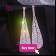 Luxury Shiny in Colour Crystal Long Earring