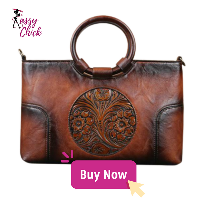 Retro High-Quality Leather Handbag