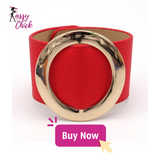Geometric Wrap Circle Leather Bracelet