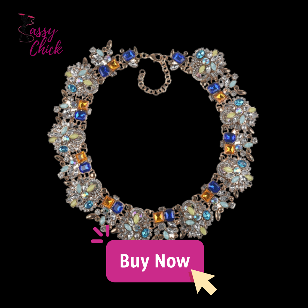 Boho Crystal Rhinestone Retro Necklace