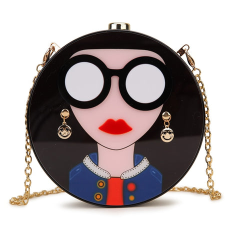 Black Sassy Girl Clutch Bag