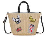 Straw Sassy Girl Shoulder Bag
