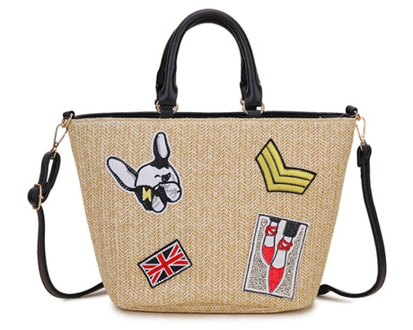 Straw Sassy Girl Shoulder Bag