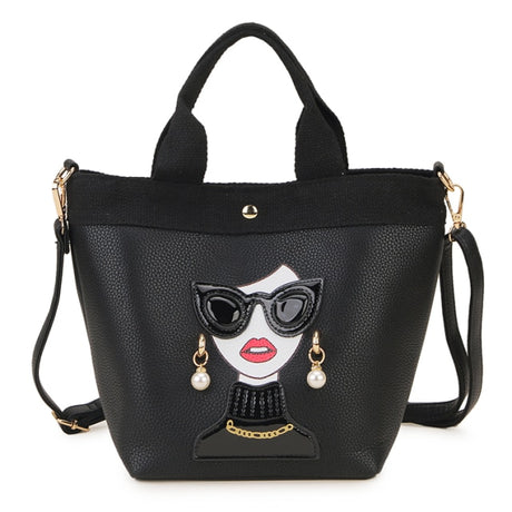 Black Sassy Girl Shoulder Bag