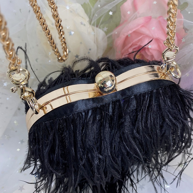 Black Feather Purse | Spend That
