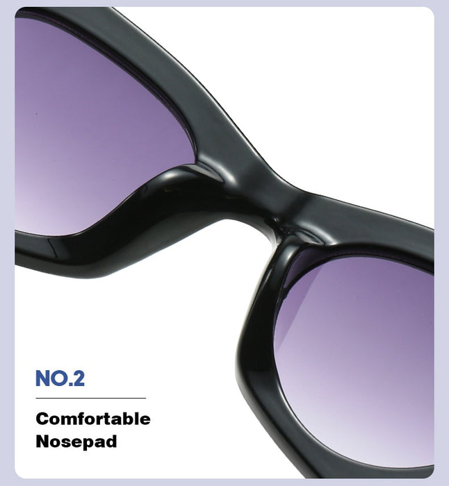 Stripe Cat Eye Sunglasses