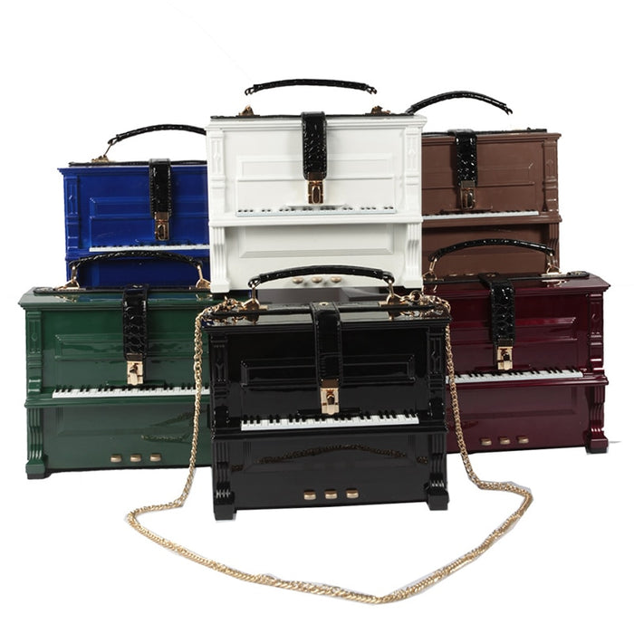Grand Piano 3D Shape Handbag