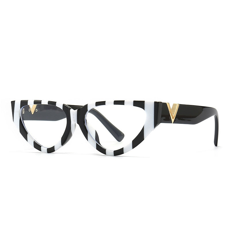 Zebra Cat Eye Eyeglasses