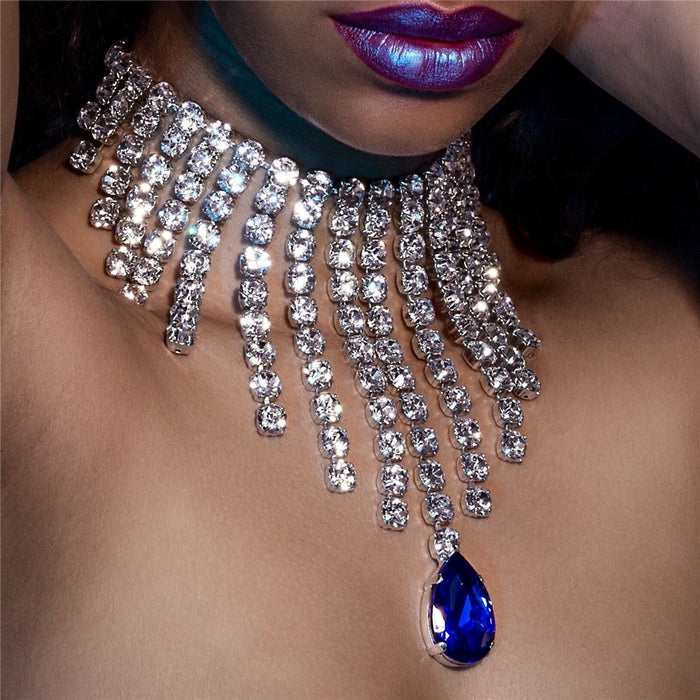 Luxury Crystal Water Rhinestone Necklace