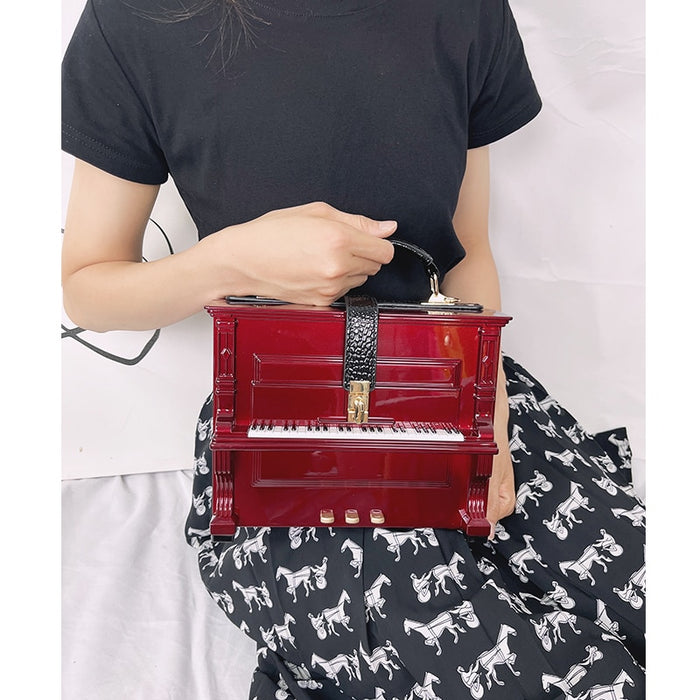 Grand Piano 3D Shape Handbag