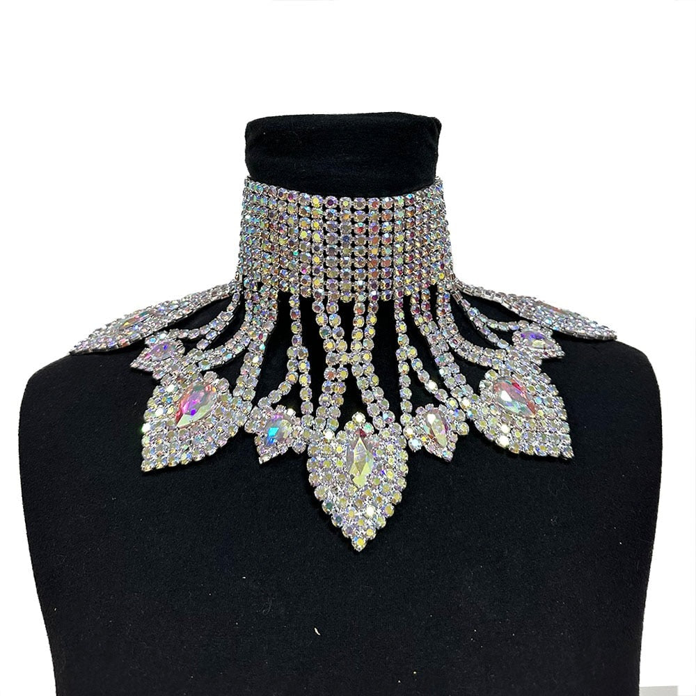 Rhinestone Retro Choker Vintage Necklace