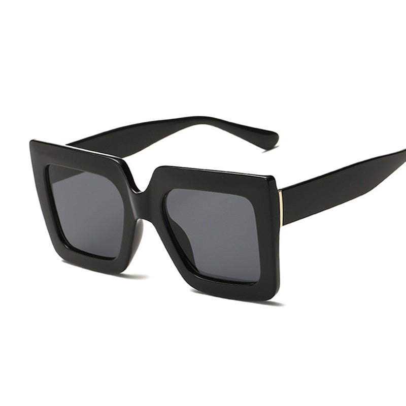 Black Square Oversized Sunglasses