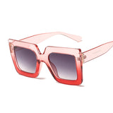 Pink Square Oversized Sunglasses