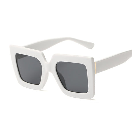 White Square Oversized Sunglasses