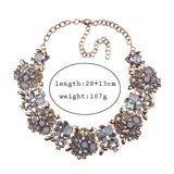 Sie of Statement Crystal Bib Necklace