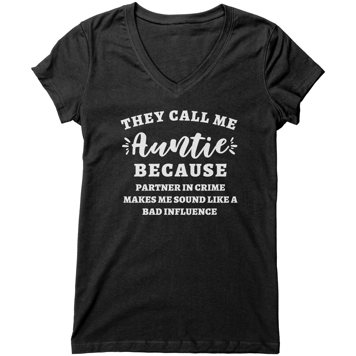 "They Call Me Auntie 2" V-neck Shirt