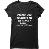 "Tolerate Me 2" V-neck Shirt