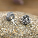 Geode Agates Chip Beads Stud Earrings