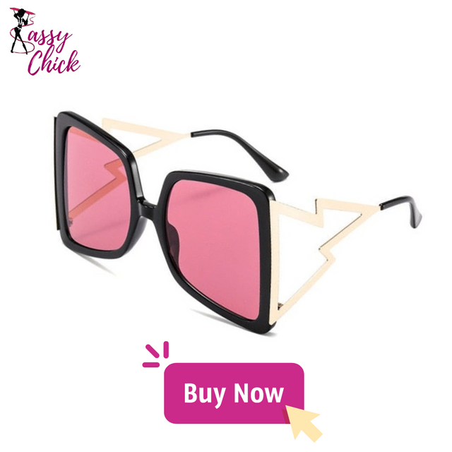 Oversize Bow Shape Square Sunglasses