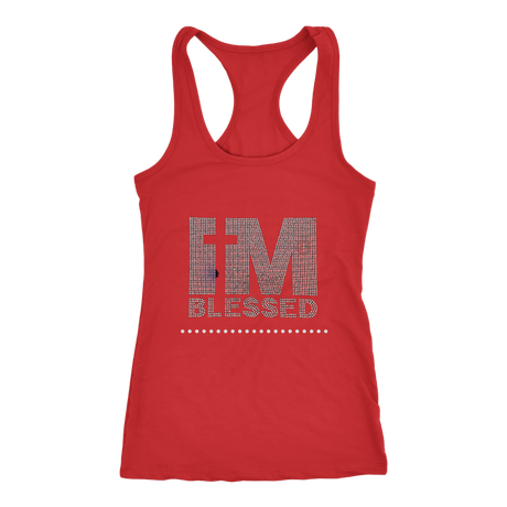 I Am Blessed Racerback Tank Top - Red | Shop Sassy Chick