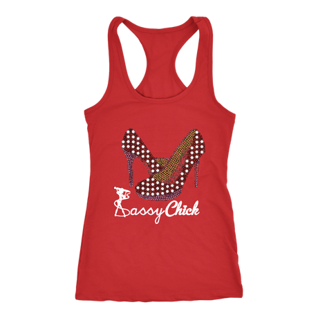 Red & White Pump Racerback Tank Top - Red | Shop Sassy Chick