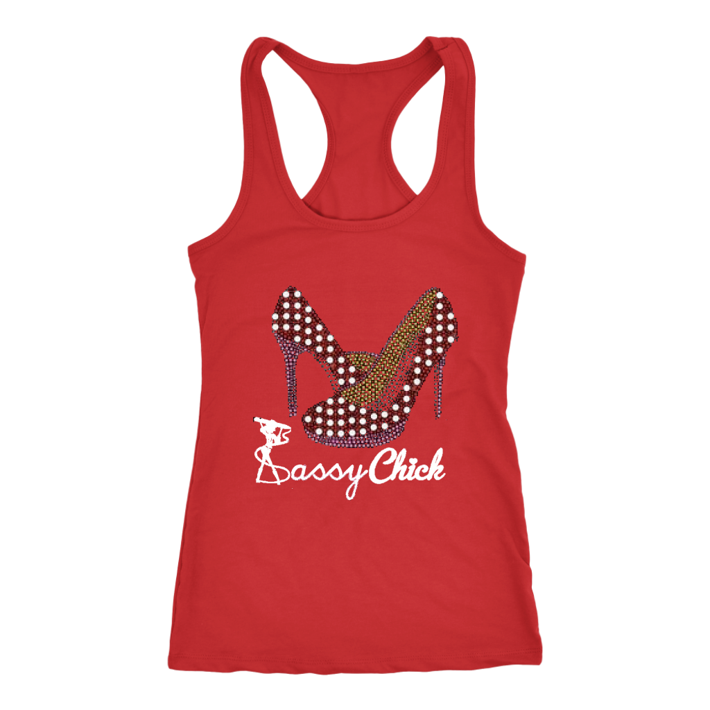 Red & White Pump Racerback Tank Top - Red | Shop Sassy Chick