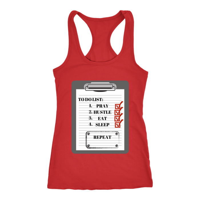 To Do List Racerback Tank Top - Red | Shop Sassy Chick