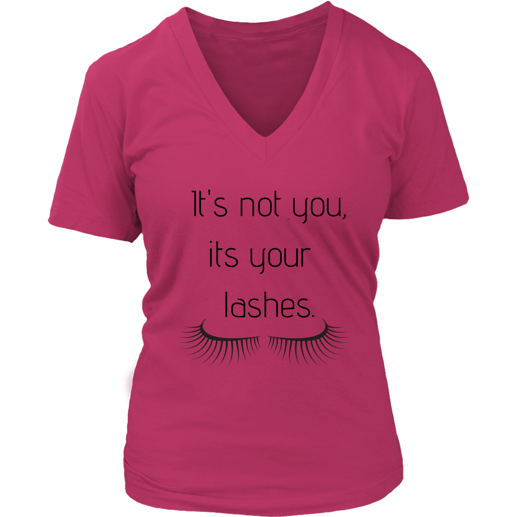 It's Not You Women's V- Neck Tee -Pink | Shop Sassy Chick