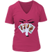 Card Girl V-Neck - Shop Sassy Chick 