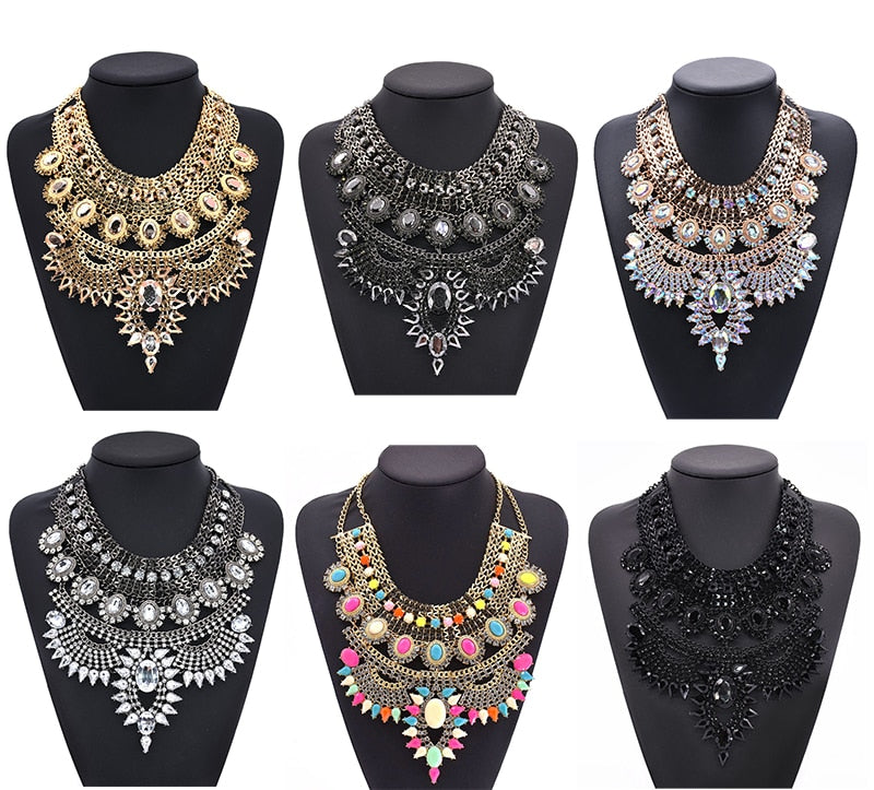 Collection of Vintage Maxi Large Collar Necklace