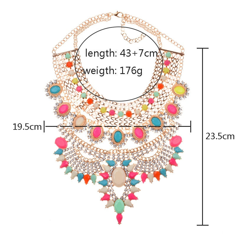 Size of a Vintage Maxi Large Collar Necklace