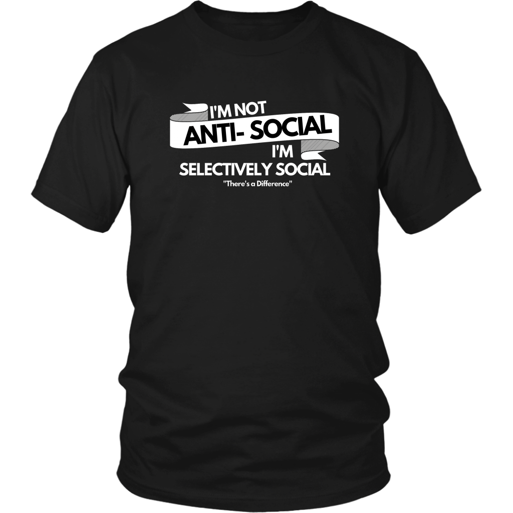 Anti Social T-Shirt - Shop Sassy Chick 