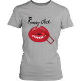 Red Kiss Women's Unisex T-Shirt - Grey | Shop Sassy Chick