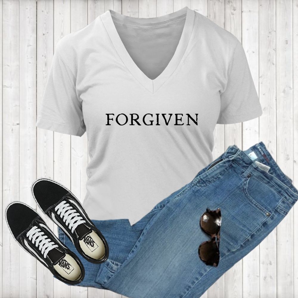 Forgiven V-Neck - Shop Sassy Chick 