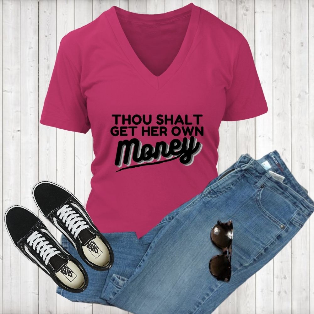Thou Shalt V-Neck - Shop Sassy Chick 