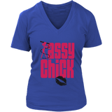 Sassy Chick Women's V-Neck - Blue | Shop Sassy Chick