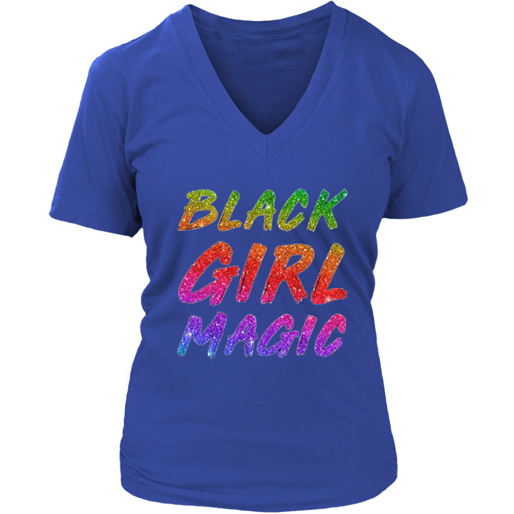 Black Girl Magic V-Neck - Shop Sassy Chick 