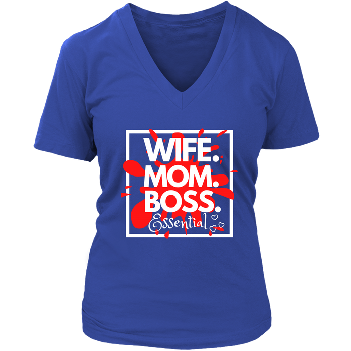 Wife. Mom. Boss V-neck - Shop Sassy Chick 