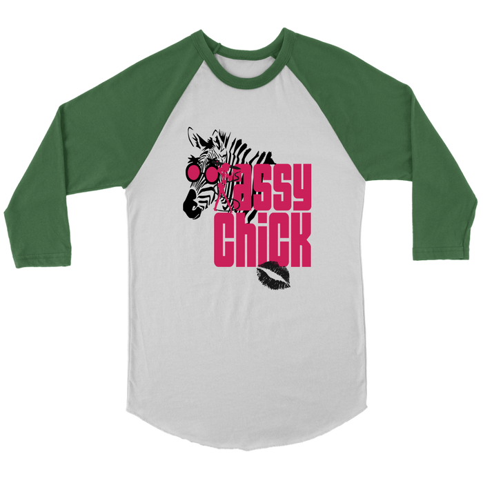 Sassy Zebra Women's Long Sleeves-Green | Shop Sassy Chick
