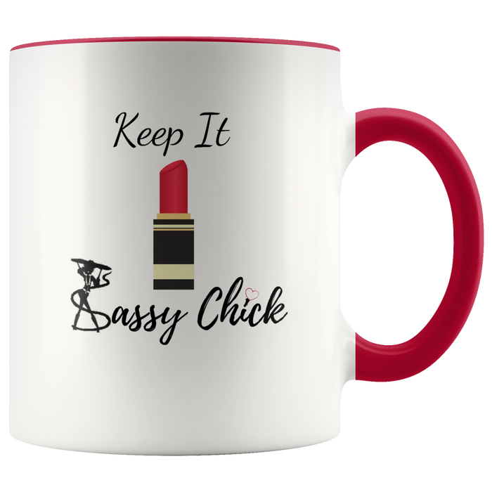 Mug Red Lipstick Ceramic Accent Mug - Red | Shop Sassy Chick