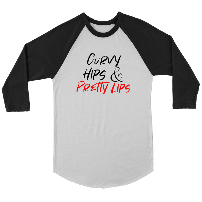 Curvy Hips & Pretty Lips Long Sleeves - Shop Sassy Chick 