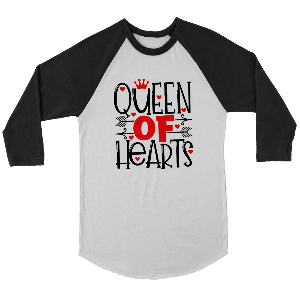 Queen Of Hearts Long Sleeves - Shop Sassy Chick 